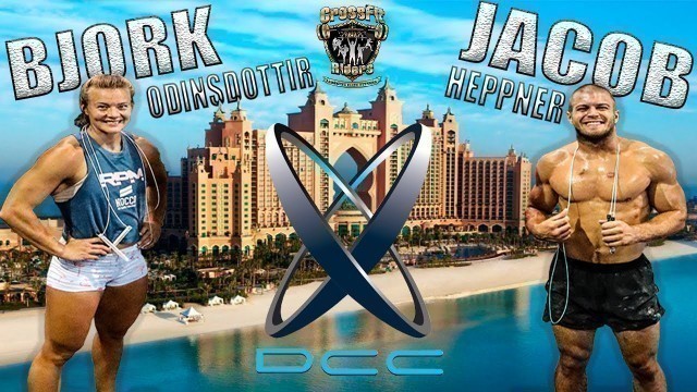 'Bjork Odinsdottir & Jacob Heppner doing Dubai CrossFit Championship qualifier 1 2018'