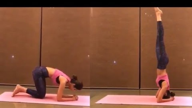 'Shilpa Shetty’s AMAZING Headstand Yoga Video'