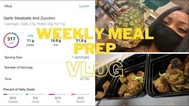 'WEEKLY MEAL PREP VLOG| HOW TO USE MY FITNESS PAL TO TRACK CALORIES| HOW I STAY FIT IN THE US ARMY'