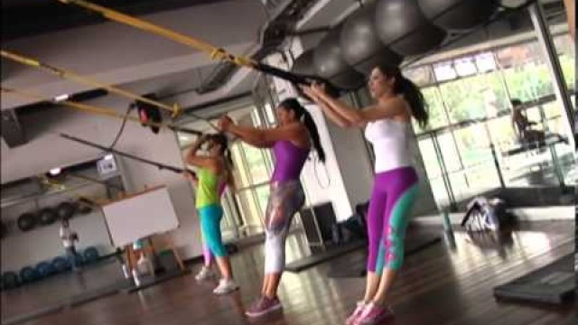 'Entrenamiento con el trx en Platinum Fitness.'