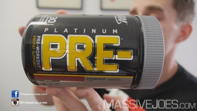 'Optimum Nutrition Platinum PRE Pre-Workout Supplement - MassiveJoes.com RAW REVIEW'