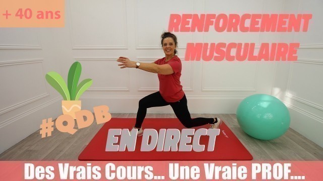 'Live 45 - Renforcement Musculaire - Haut du corps - 40 min - Une vraie séance à la maison c\'est TOP'