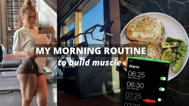 'MY MORNING WORKOUT ROUTINE TO BUILD MUSCLE (GLUTES & LEGS)'