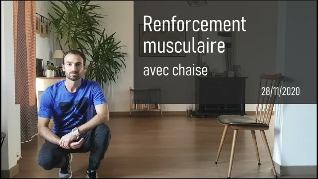 'Renforcement musculaire avec chaise \"S.B fitness\"'