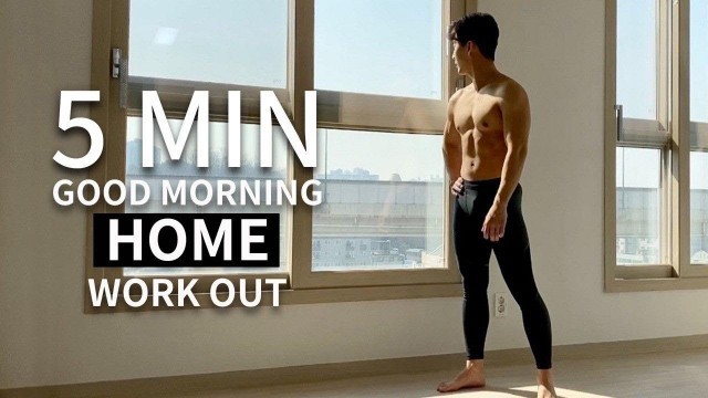 '5 MIN HOME WORKOUT YOU CAN DO EVERY MORNING l 매일 아침 5분 전신 홈트레이닝'