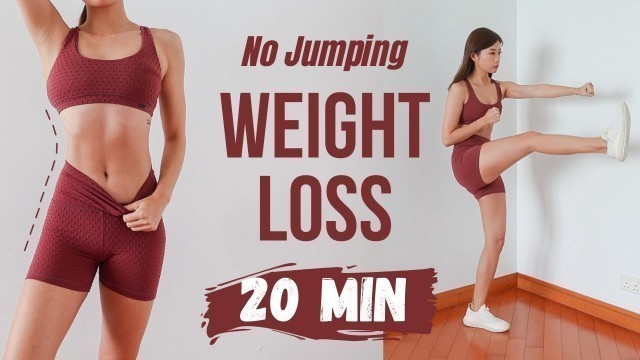 'Full Body Weight Loss - 20 min No Jumping Cardio for Fat Burn ~ Emi'