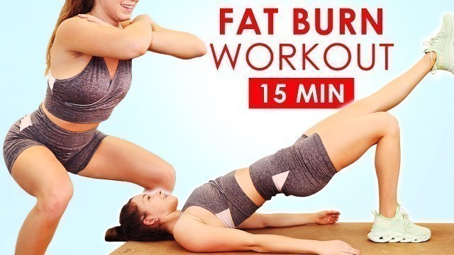 '15 Minute Fat Burning HIIT Workout for Weight Loss! Build Strength & Destroy Calories! w/ Michelle'