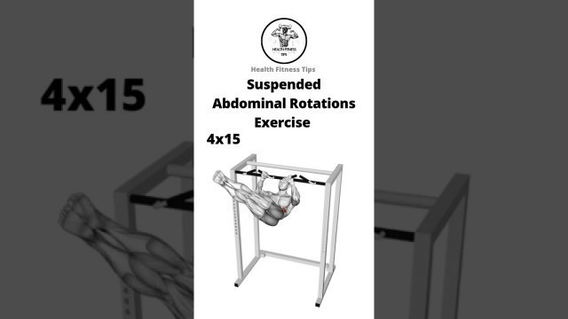 'Suspended Abdominal Rotations Exercise | Health Fitness Tips'