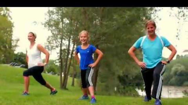 'Outdoor Fitness: Frauen und Kinder'