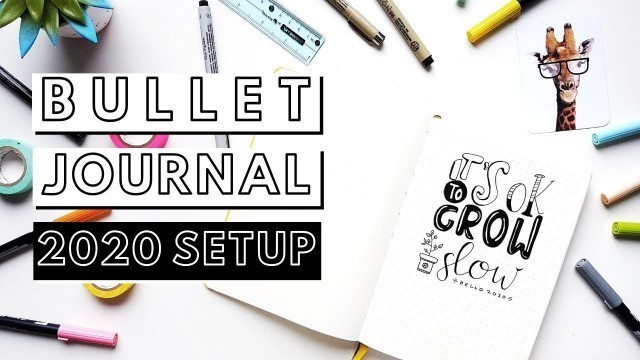 'My New 2020 BULLET JOURNAL/Planner SETUP'