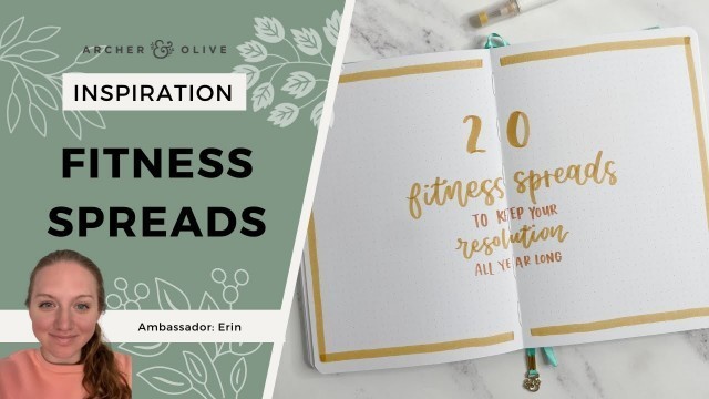 '20 Fitness Spreads To Track + Keep Your Fitness Goals | 2023 Bullet Journal'