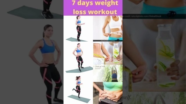 '7 days weight loss workout#Shorts l Health fitness tips'