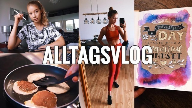 'ALLTAGSVLOG: UNI WORK, NEUES BULLET JOURNAL, HOME WORKOUT // JustSayEleanor'