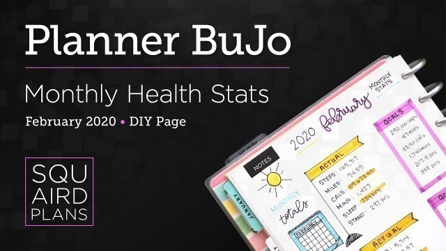 'Monthly Health Stats Page :: Planner Bullet Journaling :: Health & Fitness :: Classic Happy Planner'