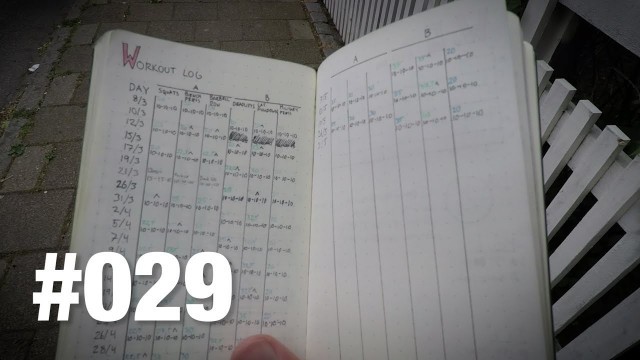 'My Bullet Journal Workout Log And Results | Progress Vlog #029'