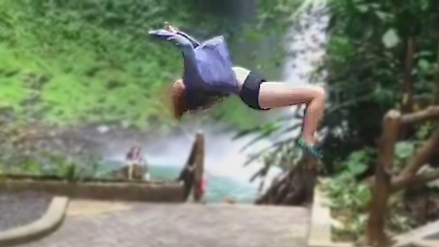 'This parkour girl will surprise anyone 