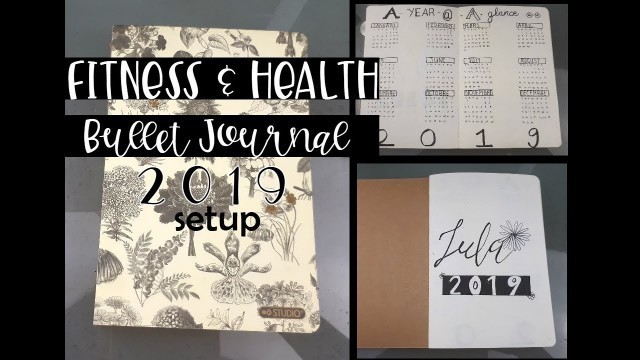 'Health & Fitness Bullet Journal 2019  setup| L U L A'