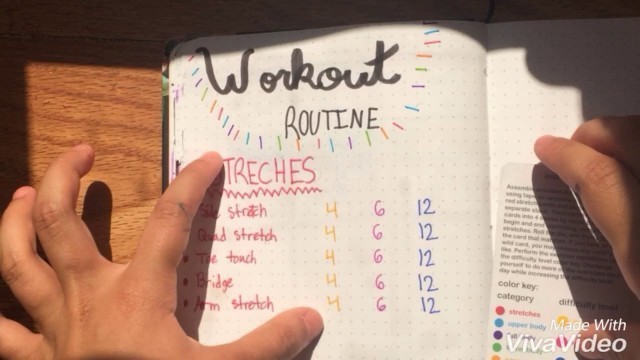 'Bullet Journal Workout Routine Tutorial'