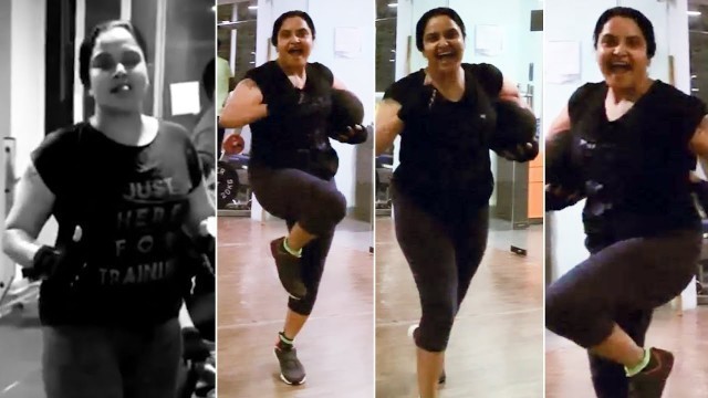 'Actress Pragathi Funny Gym Workout Video | Actress Pragathi Latest Workout Video | Daily Culture'