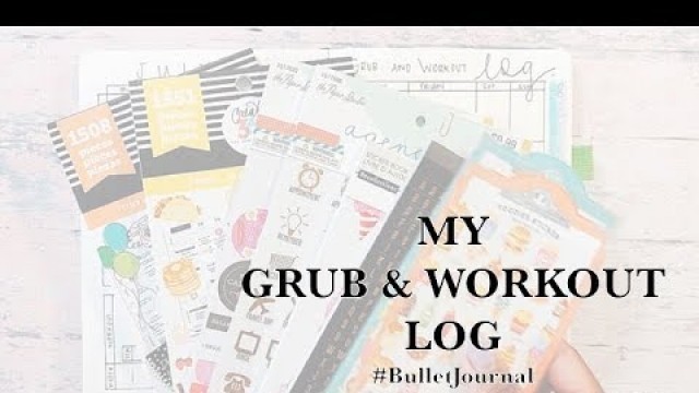 'BULLET JOURNAL | Happy Planner Recreation | My Grub & Workout Log | Fitness Journal'