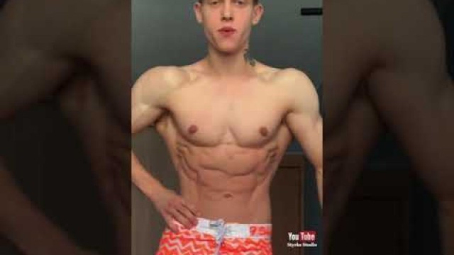 'Young Ripped Fitness Model Body Update Posing Andrey Kovalev Styrke Studio'