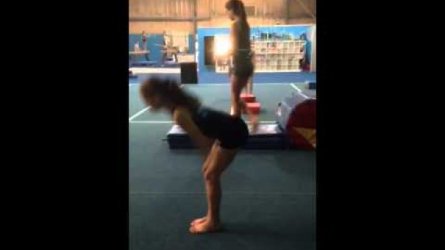 'Kyla\'s standing back tuck'