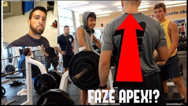 'FAZE APEX IS GOING TO GIVE US BENCH LESSONS! | RAW WORKOUT'