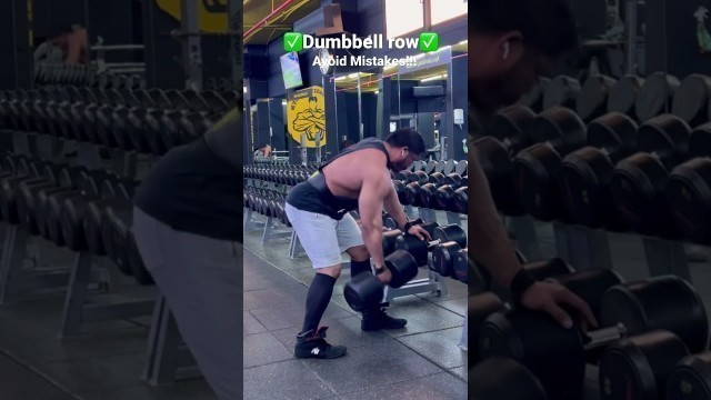 'Dumbbell row #body #fitness #shorts #motivation #videos #bigger #food #health #viral #muscle #gym'