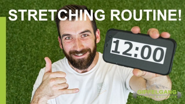 '12-Minuten Stretching Routine | Übungen zum mitmachen | Follow along | Gipfelgang Training & Outdoor'