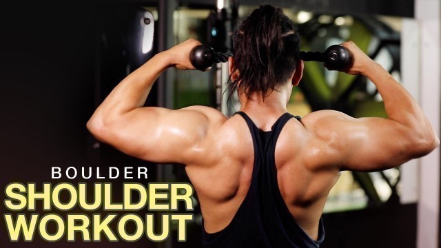 'Exercises To Build Bigger Shoulders | Boulder Shoulders | Fitness Tips'