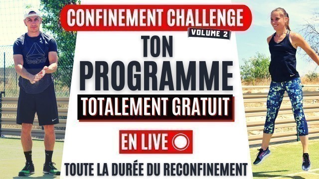 'TON PROGRAMME FITNESS CONFINEMENT EN LIVE 