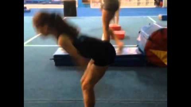 'Kyla\'s First Standing Back Tuck'