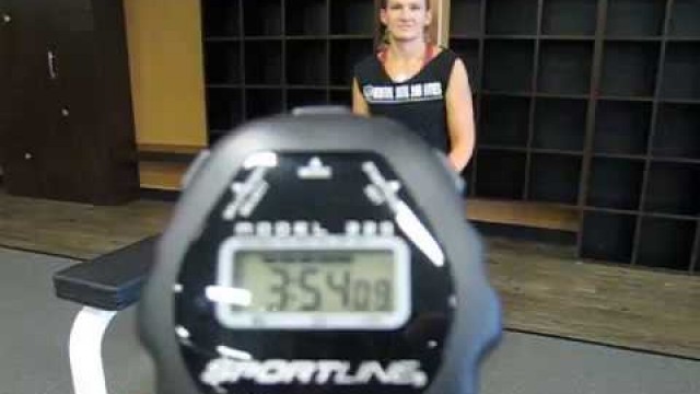 'Blue Wave Instructor Tammy Bauer\'s Personal Record Wall Sit'