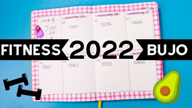 'My 2022 Fitness Bullet Journal Setup | Hot Girl Summer Theme!'