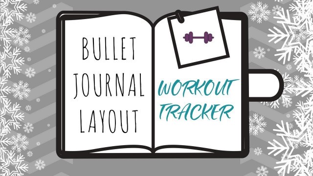 'Bullet Journal Inspiration Workout Tracker'