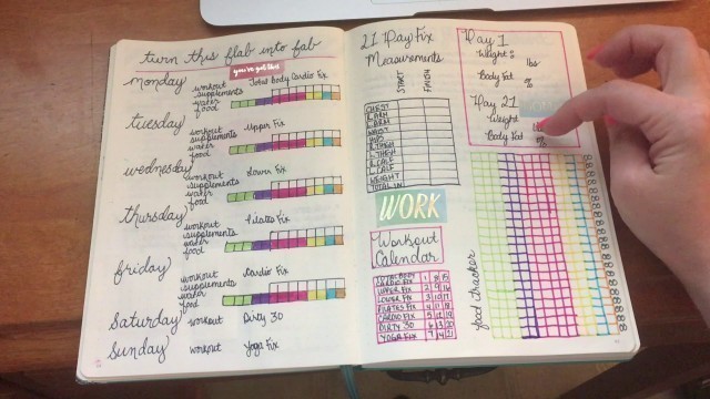 'Bullet Journal | FitnessTracker | 21 Day Fix'