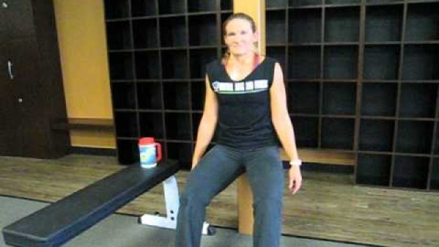 'End of Tammy\'s (Blue Wave Instructor) Wall Sit Challenge'