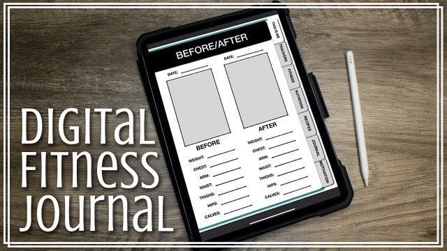 'Digital Fitness Journal Flip-through with Goodnotes App!'