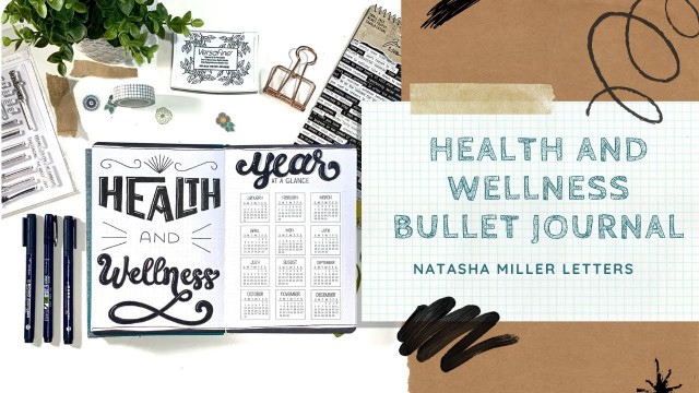 'Health and Wellness Bullet Journal Setup'