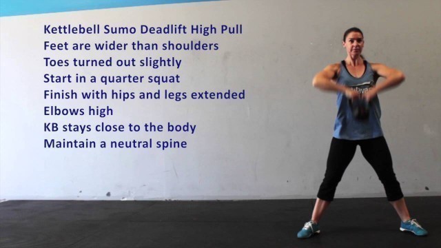 'Kettlebell Sumo Deadlift High Pull ~ Blue Wave'