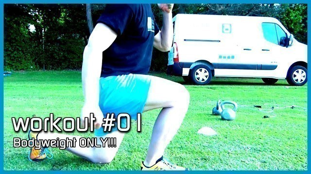 'Outdoor Workout #01 - Ausfallschritte, Bergsteiger, Liegestütze'