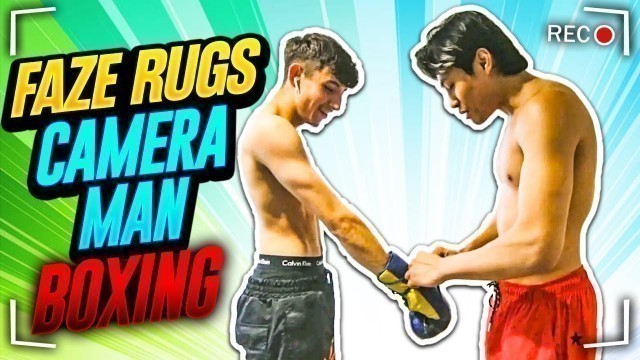 'FaZe Rugs Camera man \"Simplistic\" Learns Boxing | Future Boxing Youtuber?'