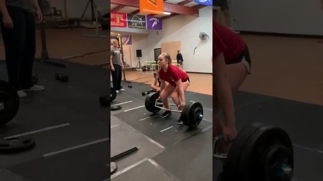 'Kyla Clubb - The Edge Sports Training - 245 lb deadlift'