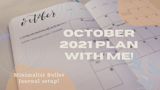 'October Plan with Me + Bullet Journal Set Up!!'