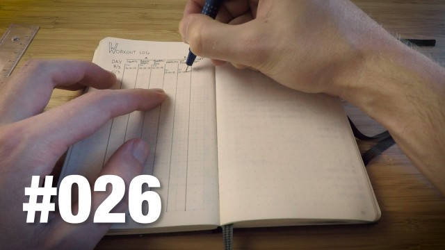 'Training Routine And Logging It In Bullet Journal | Weekly Progress Vlog #026'