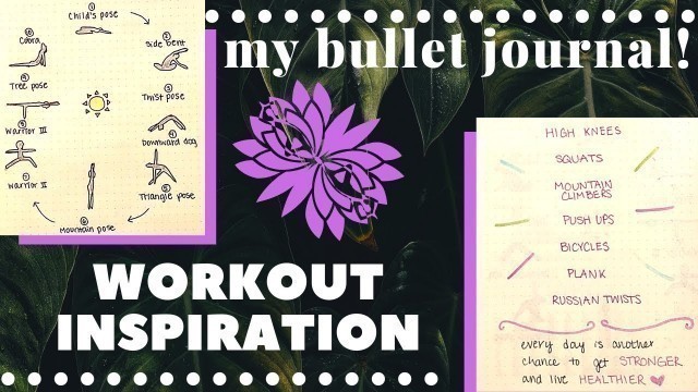 'my bullet journal - \"workout\" pages'