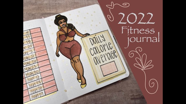 'Bullet Journal | Fitness Journal for 2022 | How to make a weight loss journal'