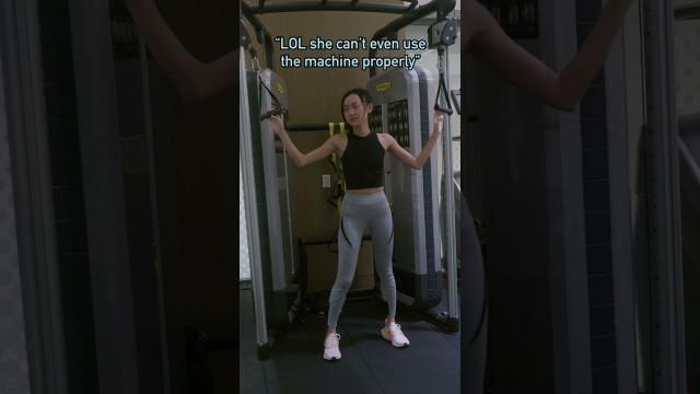 'POV: working out at the gym as a girl 