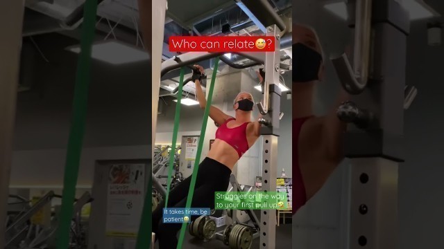 'Pull ups | your first pull up | fitness girls | gym workouts for women #shorts'