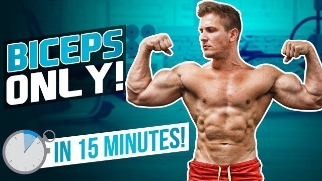 'Biceps Workout From Home! | LIMITED EQUIPMENT (MUSCLE BUILD - 15 MIN)'